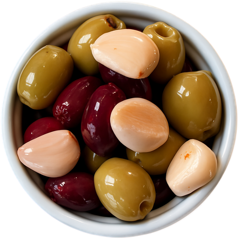 Nibblers — Marinated Chilli & Garlic Pitted Olives