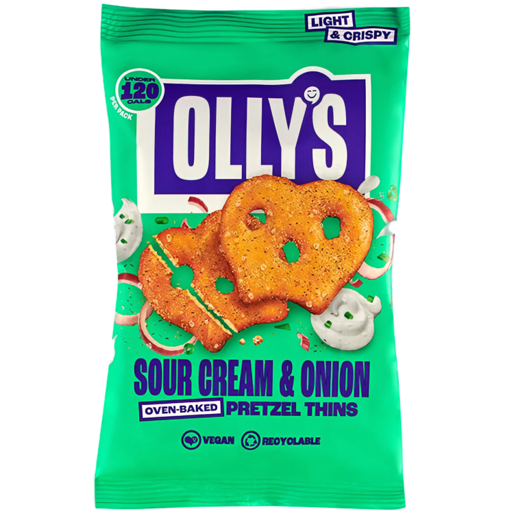 Olly’s — Sour Cream and Onion Pretzel Thins